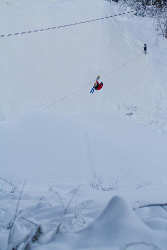 Backcountry jump!