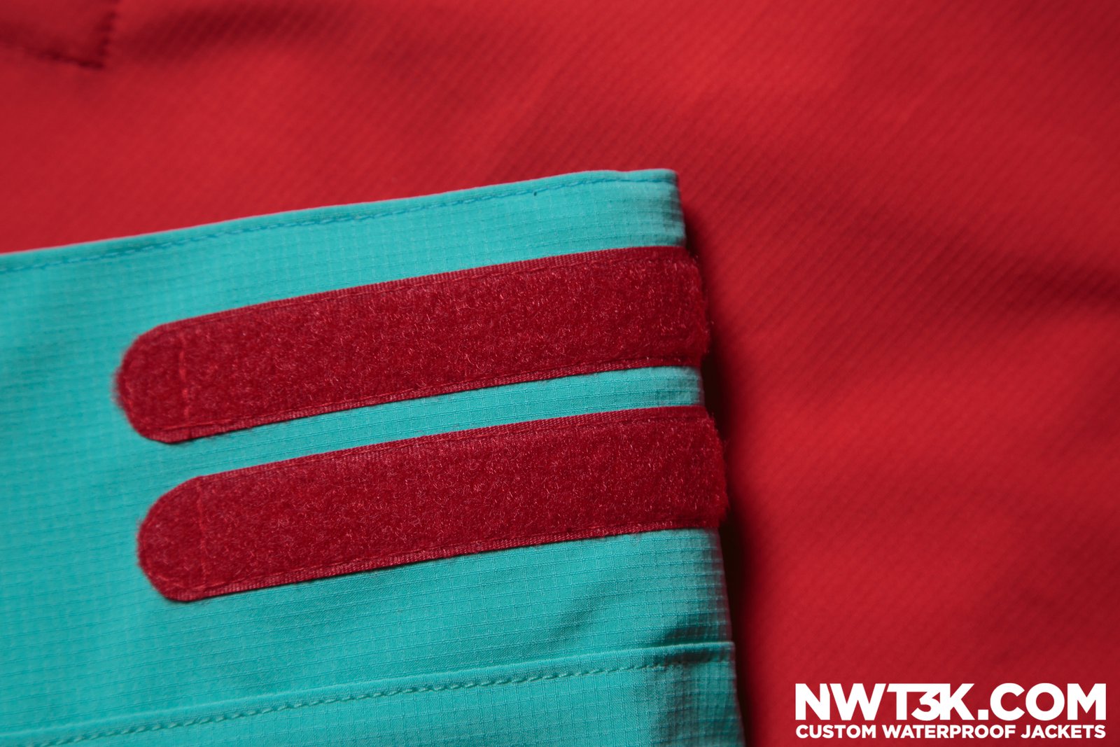 red velcro on teal arm | NWT3K.com