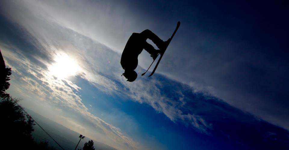 Backflip in the sunset