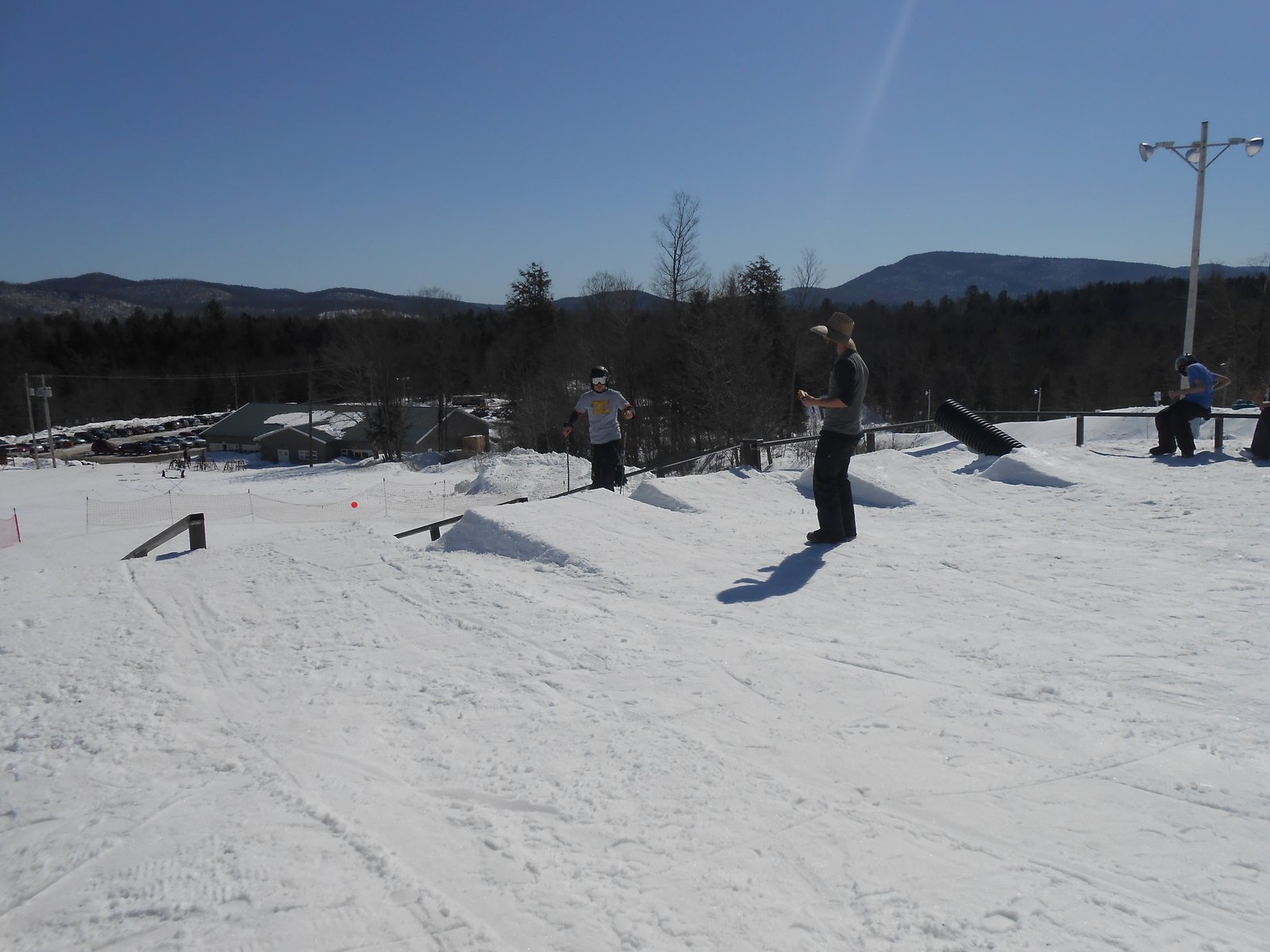 Rail jam settup from the top