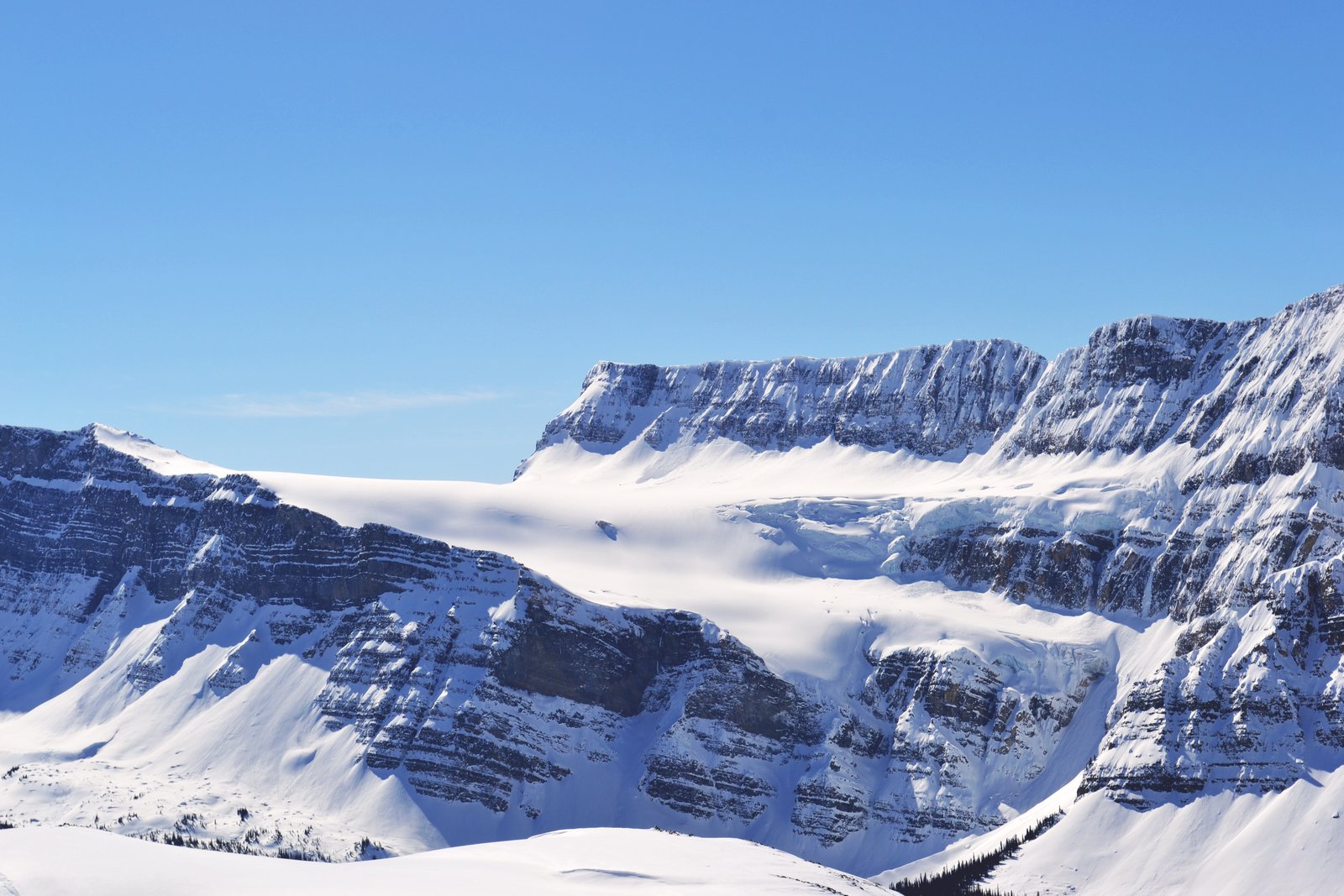 Crowfoot glacier. Banff national park 