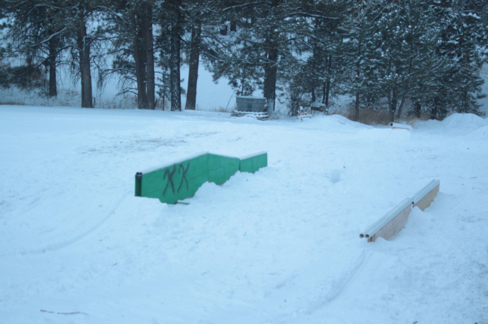 Backyard setup. 