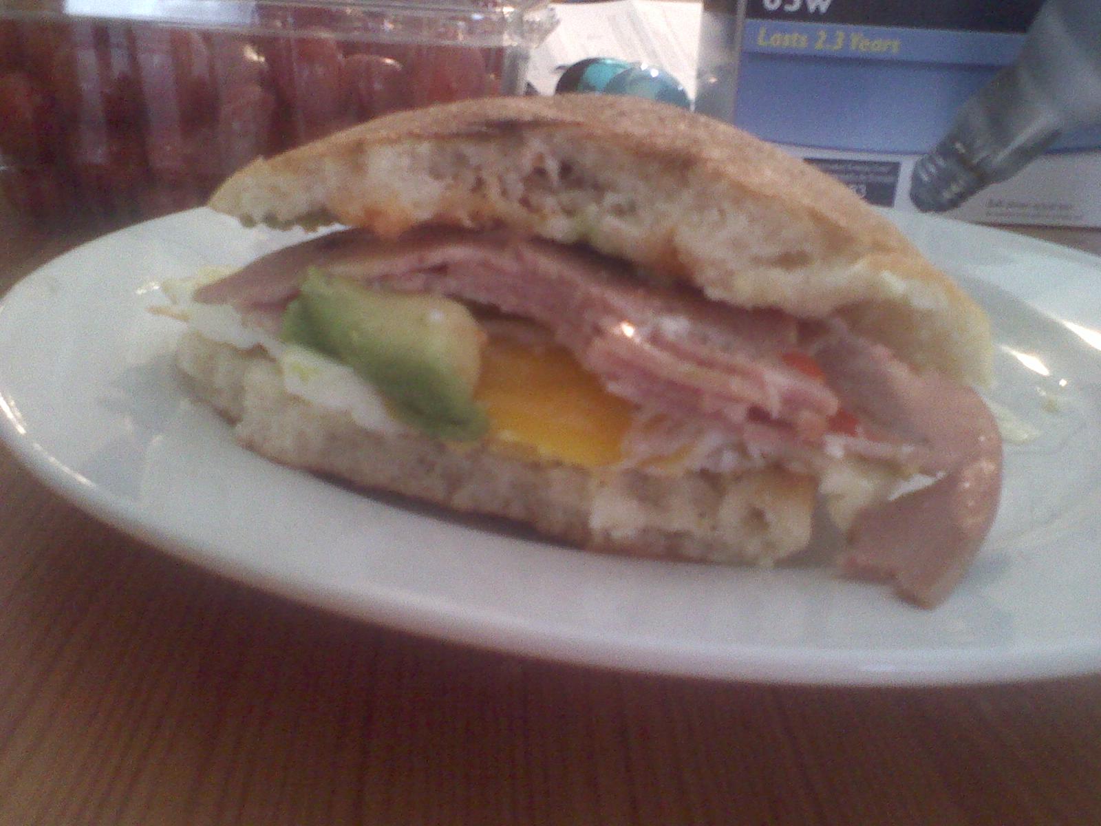 FIRE Breakfast egg mortadella sandwitch NonSki Gabber