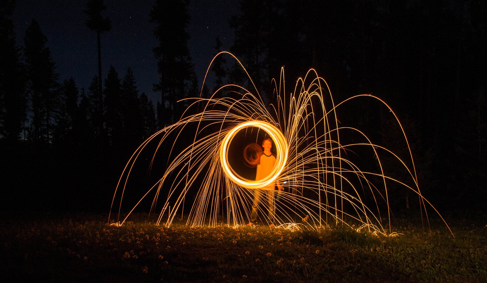 Light Painting With Steel Wool