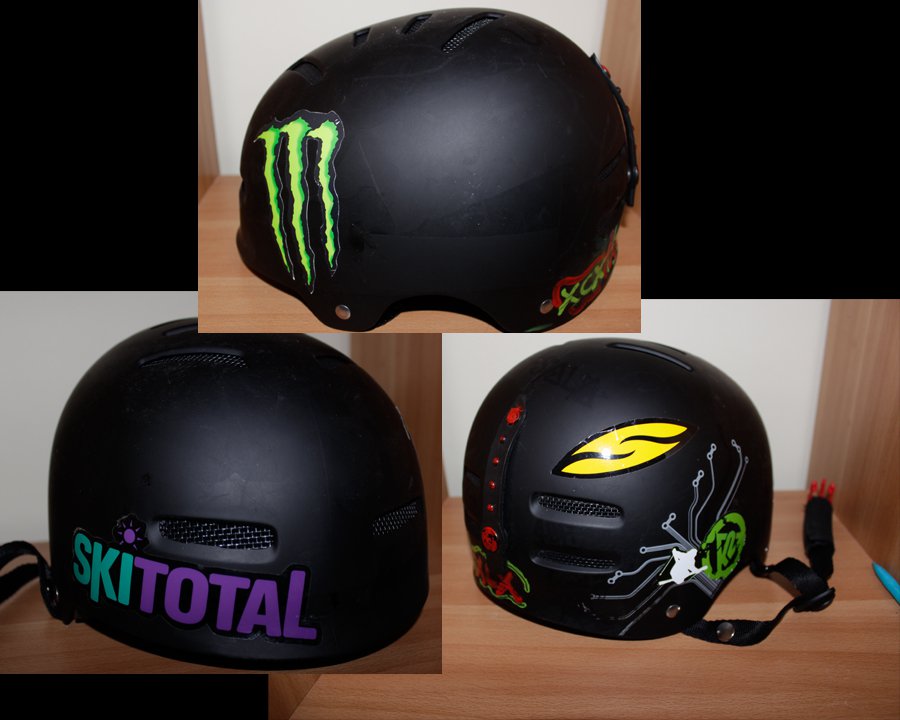 For stickers on helmet thread