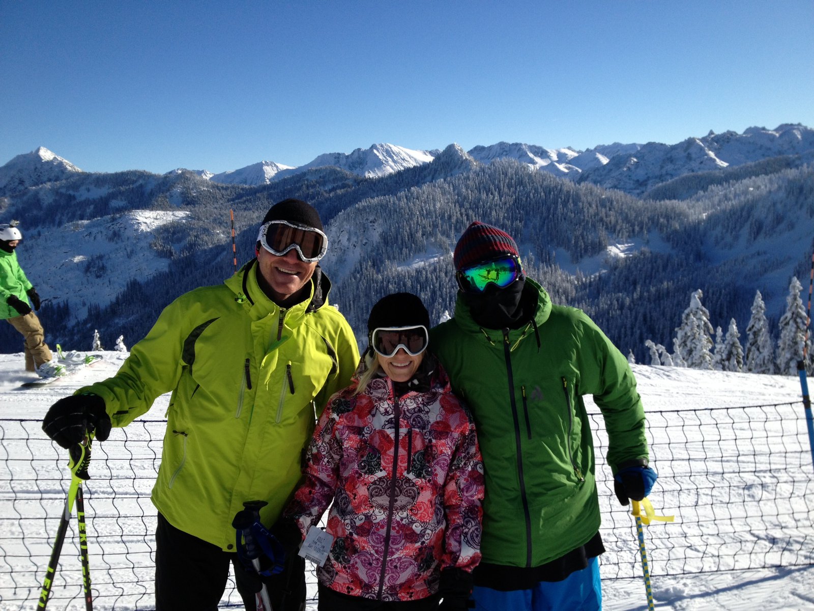 Family Skiing 