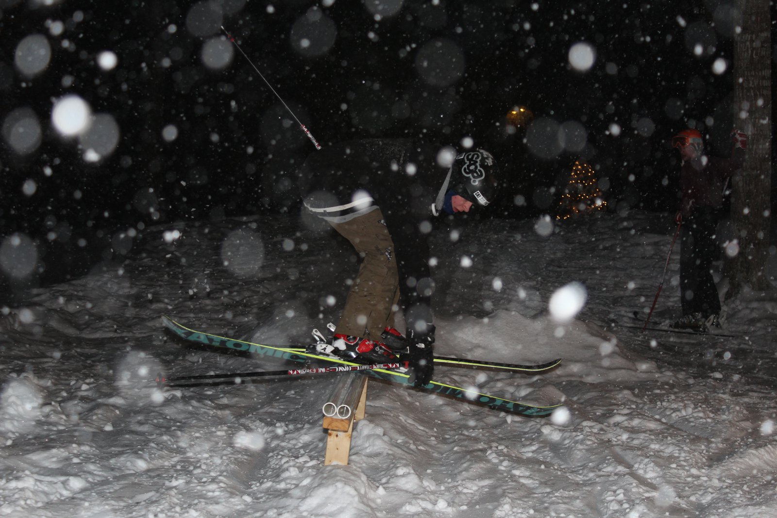 Backyard Night Skiing