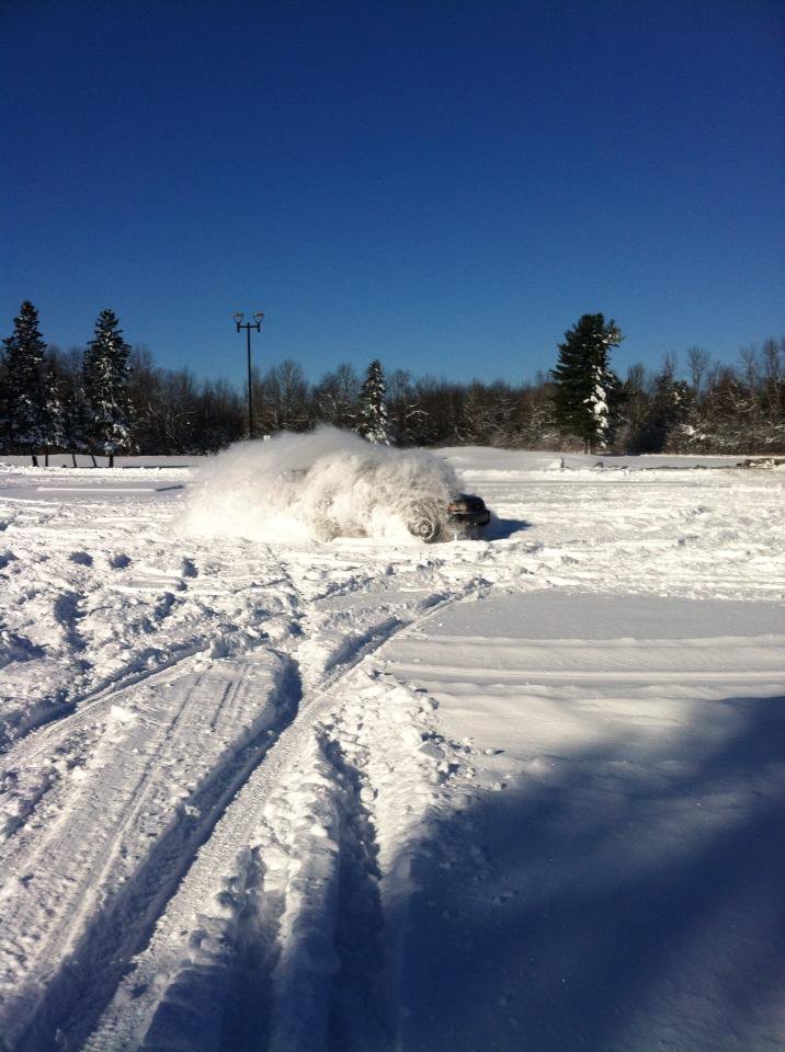 fresh tracks in the subie!