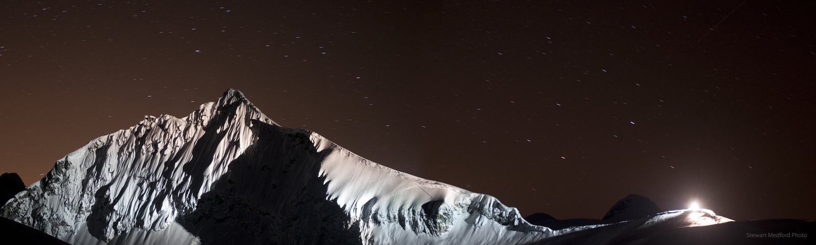 Tricouni Peak At Night