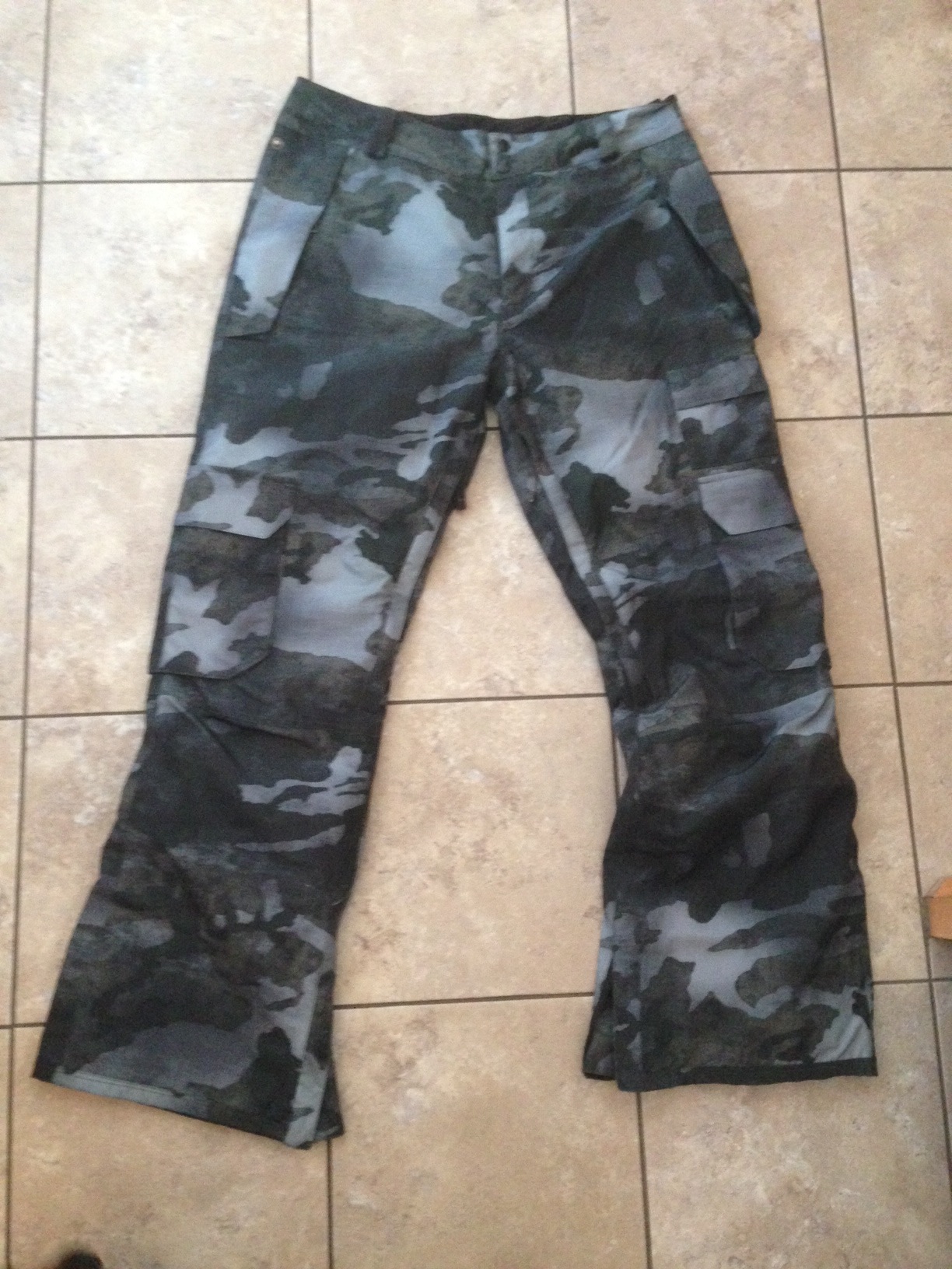 grey camo pants