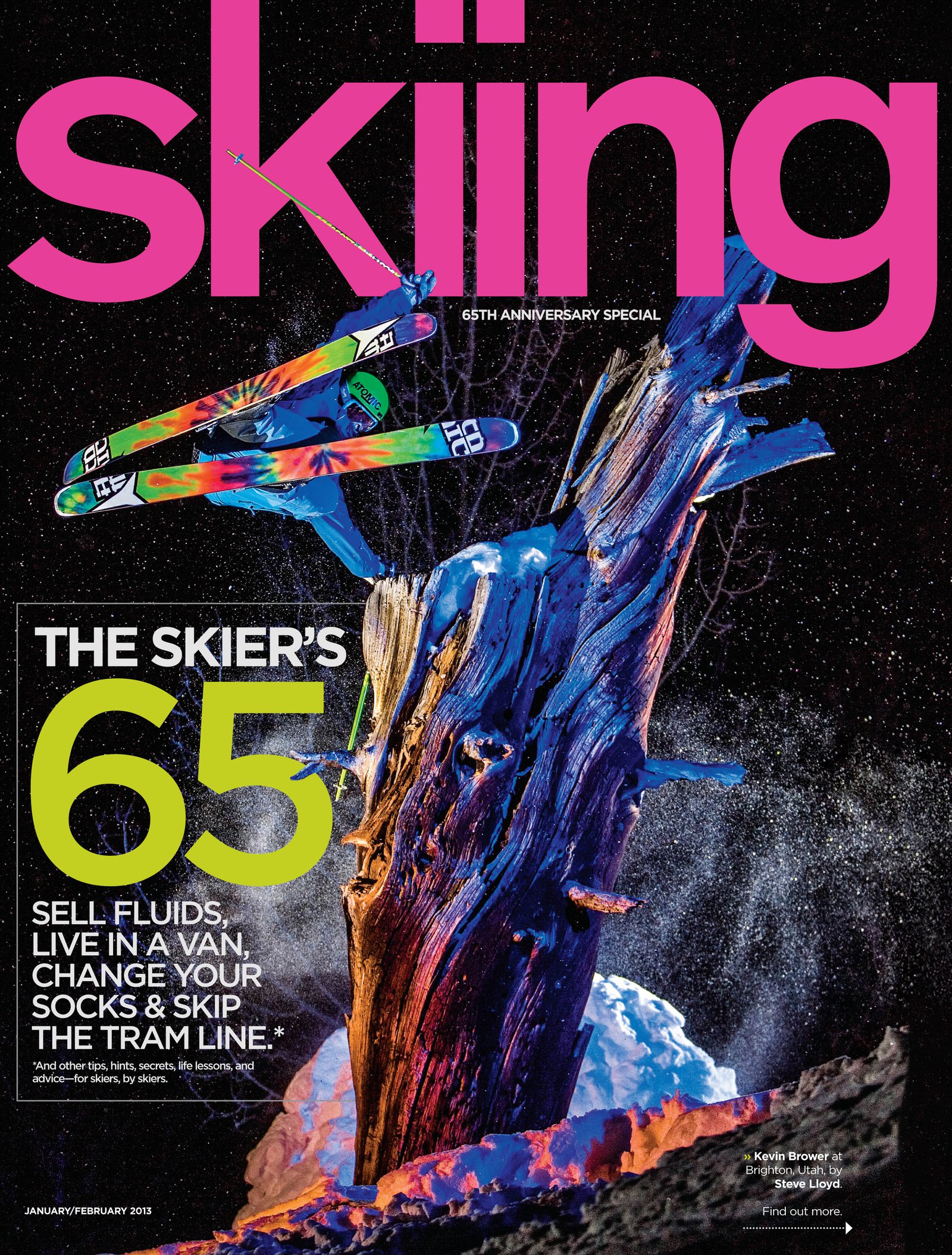 Skiing Magazine Jan/Feb '13 issue cover