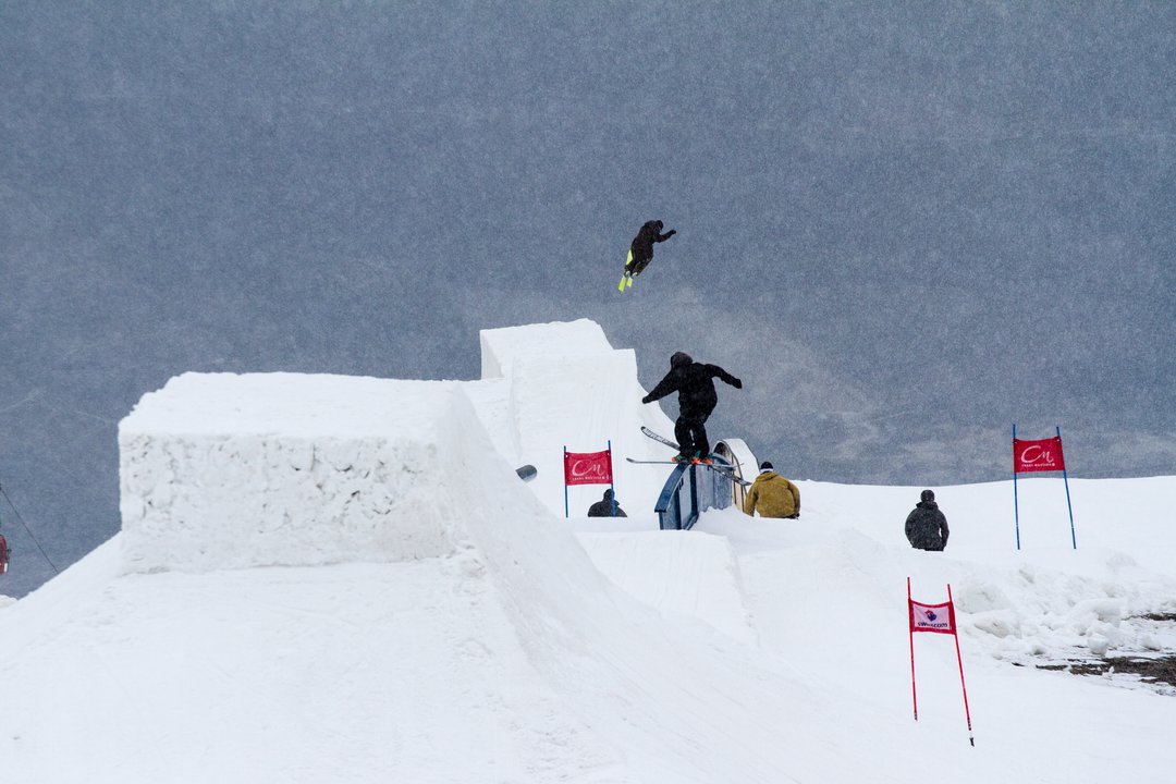 Banked Slopestyle at the Crans-Montana Spring Session 2014