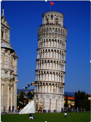 dub backflip of leaning tower off pisa 