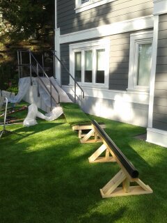 backyard rail setup