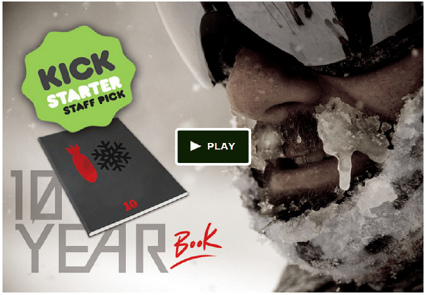 The Bomb Snow Ten-Year Book Project is on Kickstarter
