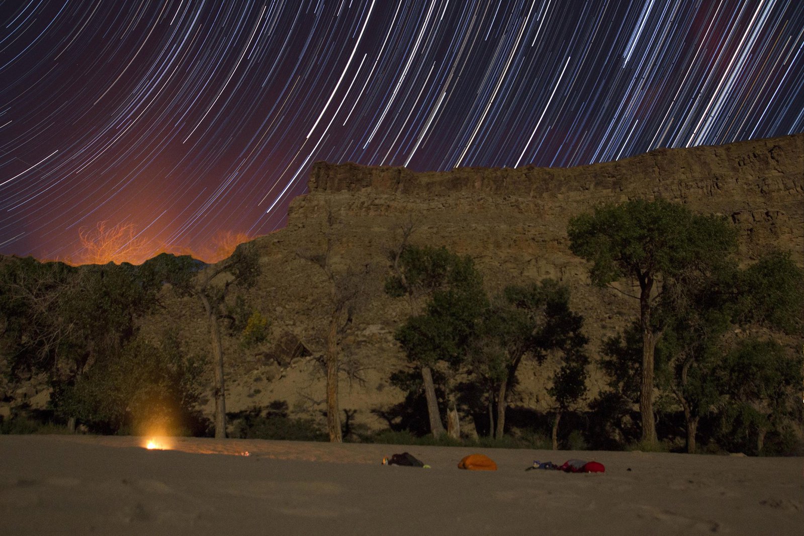 Camping on the green river