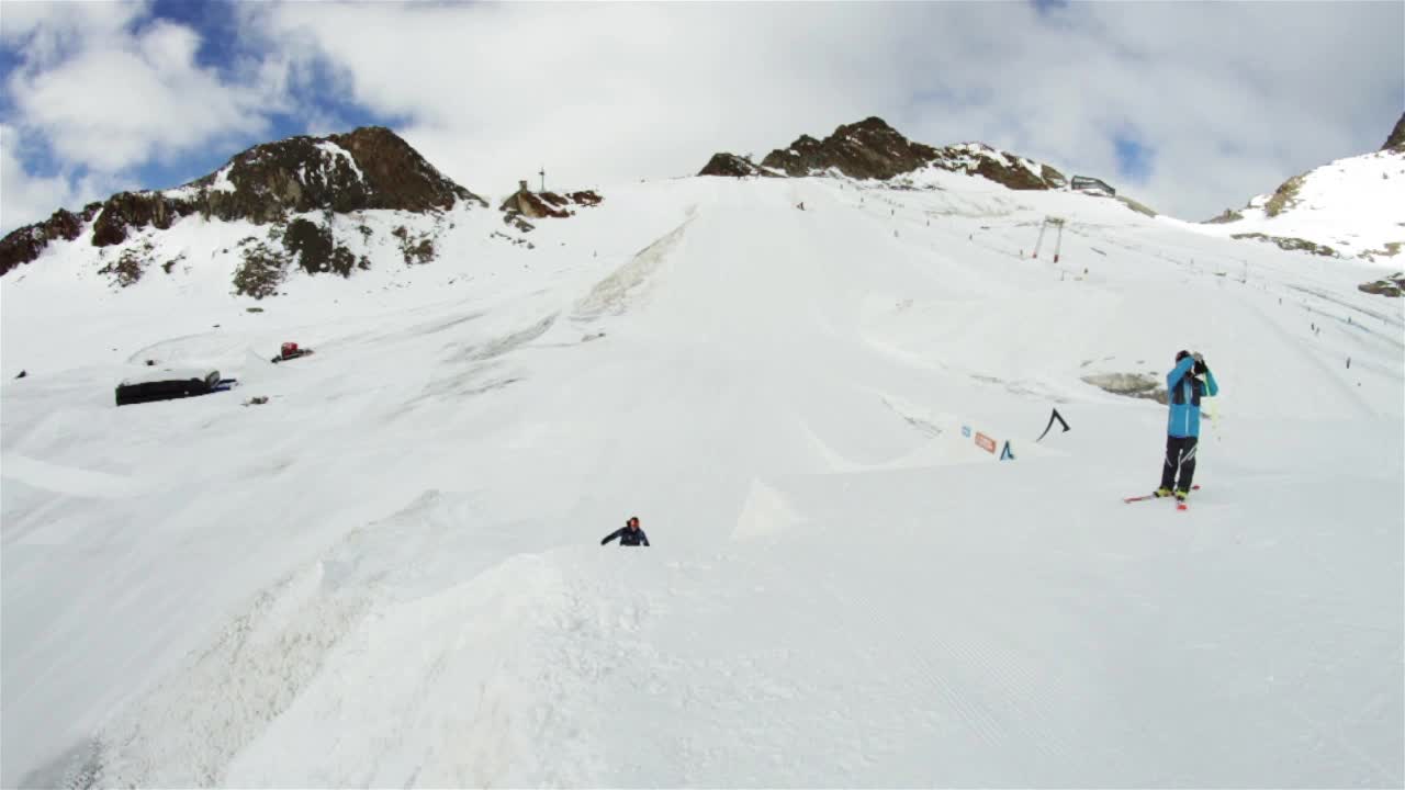 Ostrich Snow Skiing