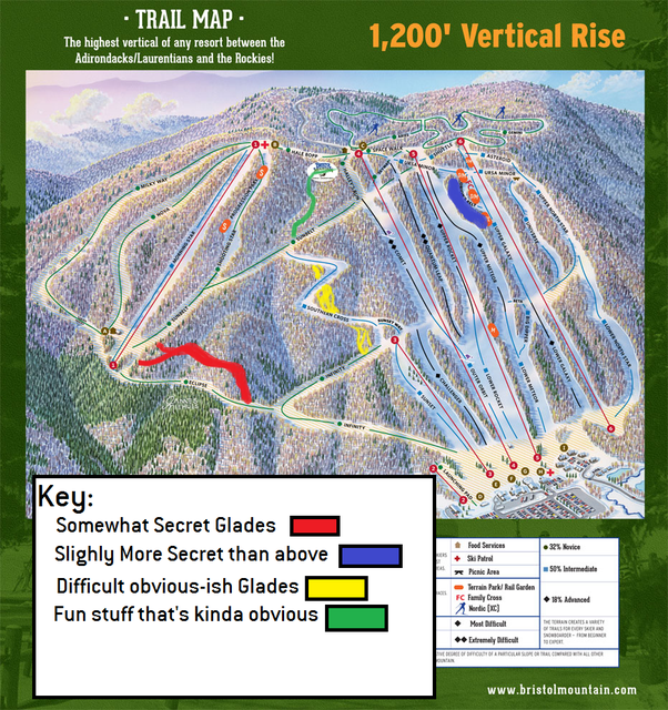 Bristol Mountain Trail Map The Secret Spots Of Bristol Mountain! - New York/Pennsylvania/New Jersey -  Newschoolers.com