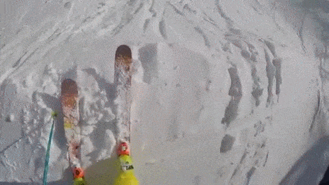 Extreme Backcountry Skier Takes Hardcore Fall
