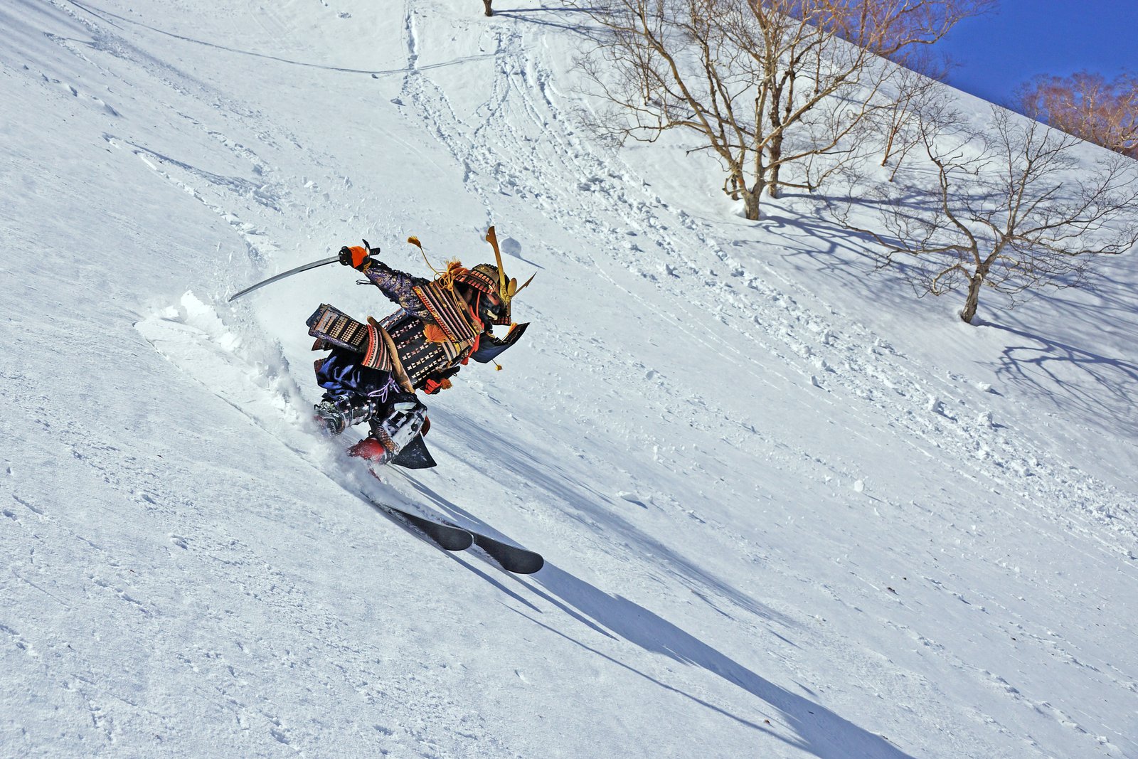 Samurai skiing