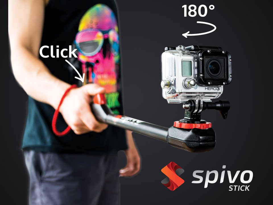 Spivo: New Action Sports Camera Pole Rotates Camera 180°
