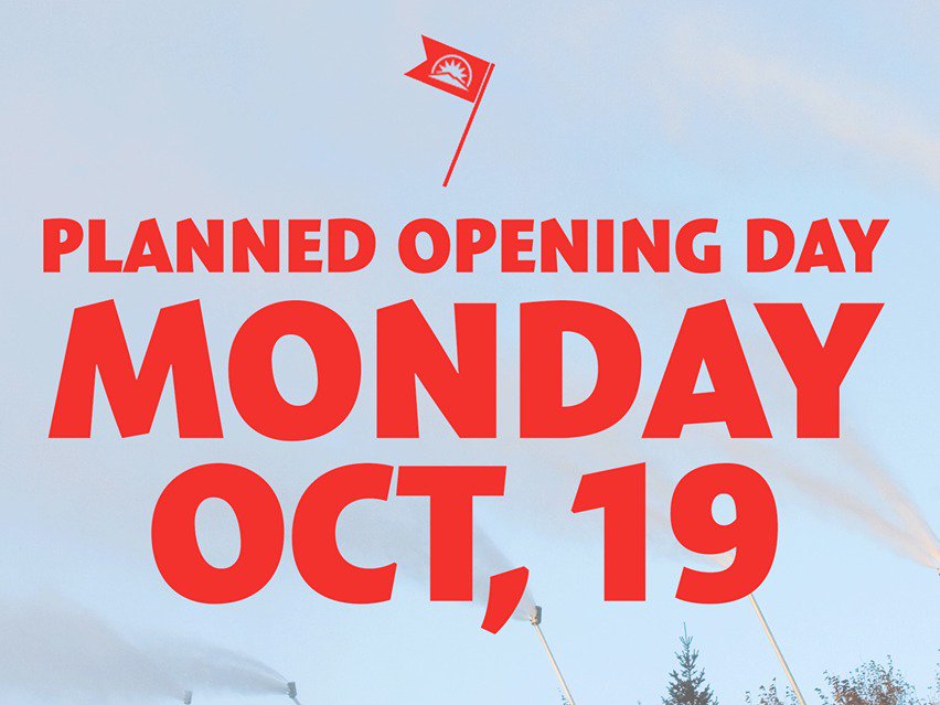 Sunday River Plans to Open Monday October 19th