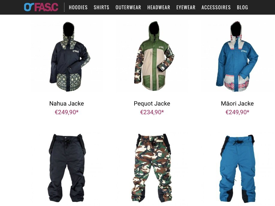 FASC Outerwear Collection 2015/2016