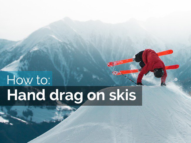How to hand drag on skis