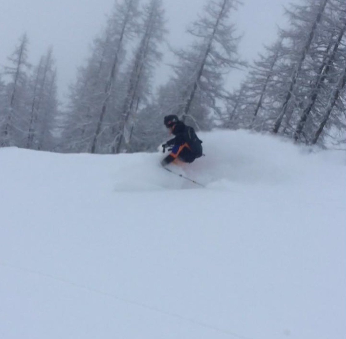 powder in tignes tb february