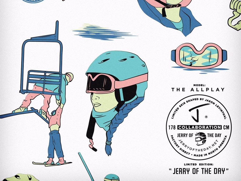 The J x Jerry of the Day Collab Allplay Ski