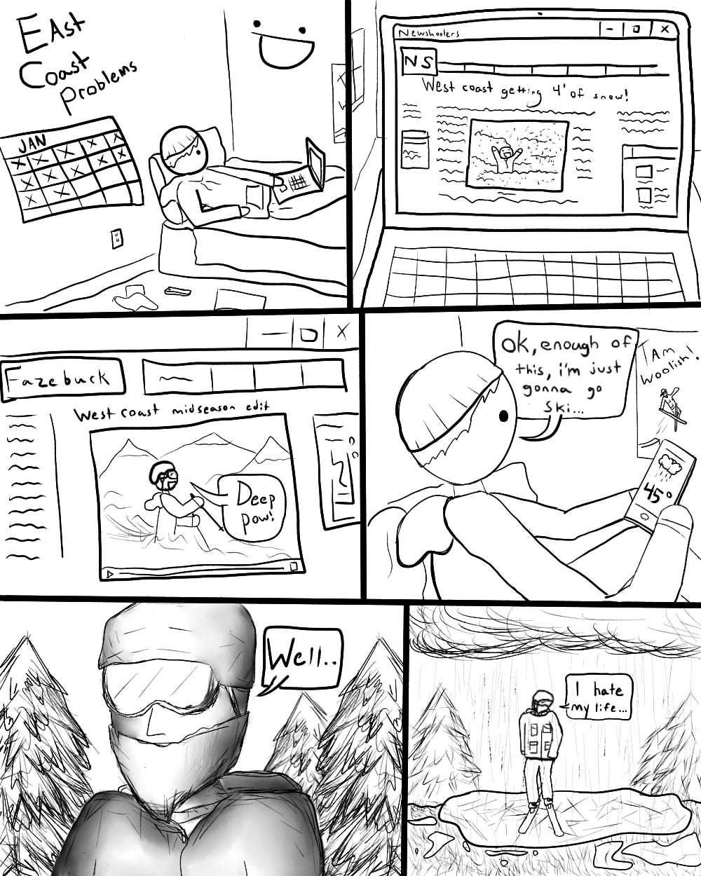 Skiing comic 2