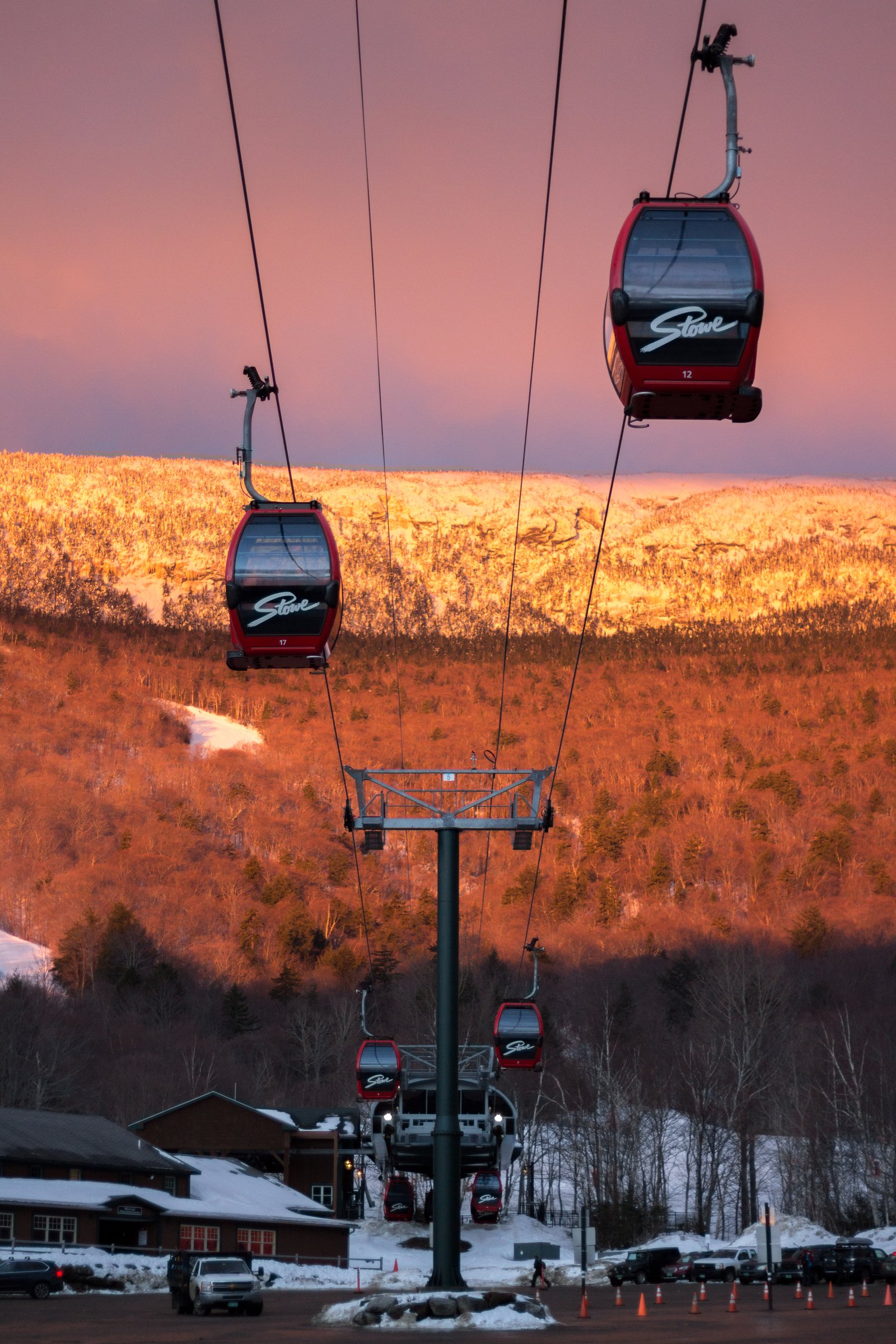 Stowe Sunrise Alpenglow