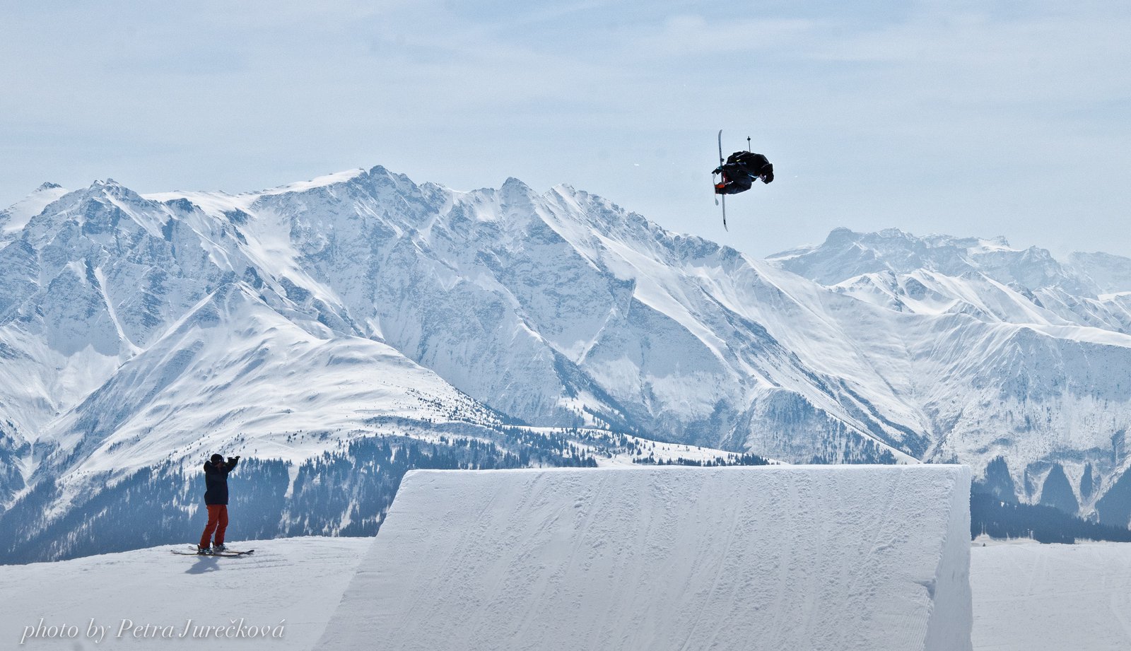 One day of filming in Laax, Switzerland
