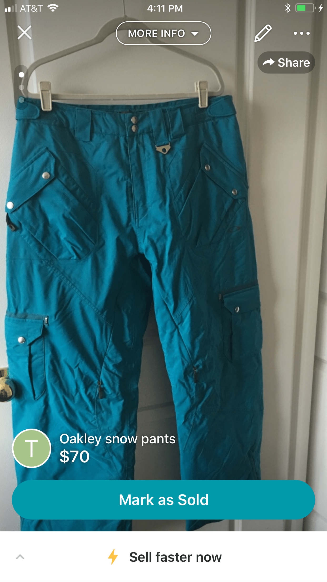 Blue Oakley Pants