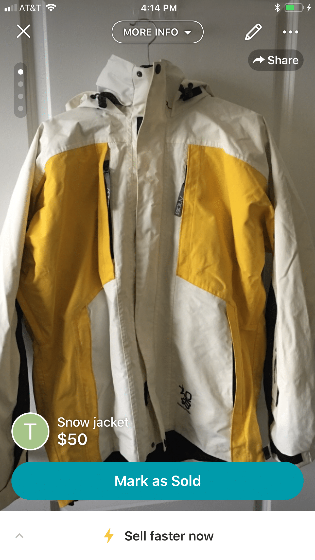 White/Yellow/Black Jacket