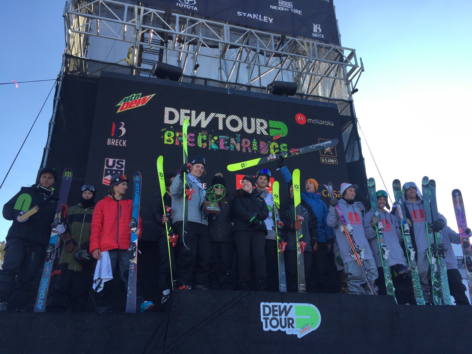 Dew tour podium 