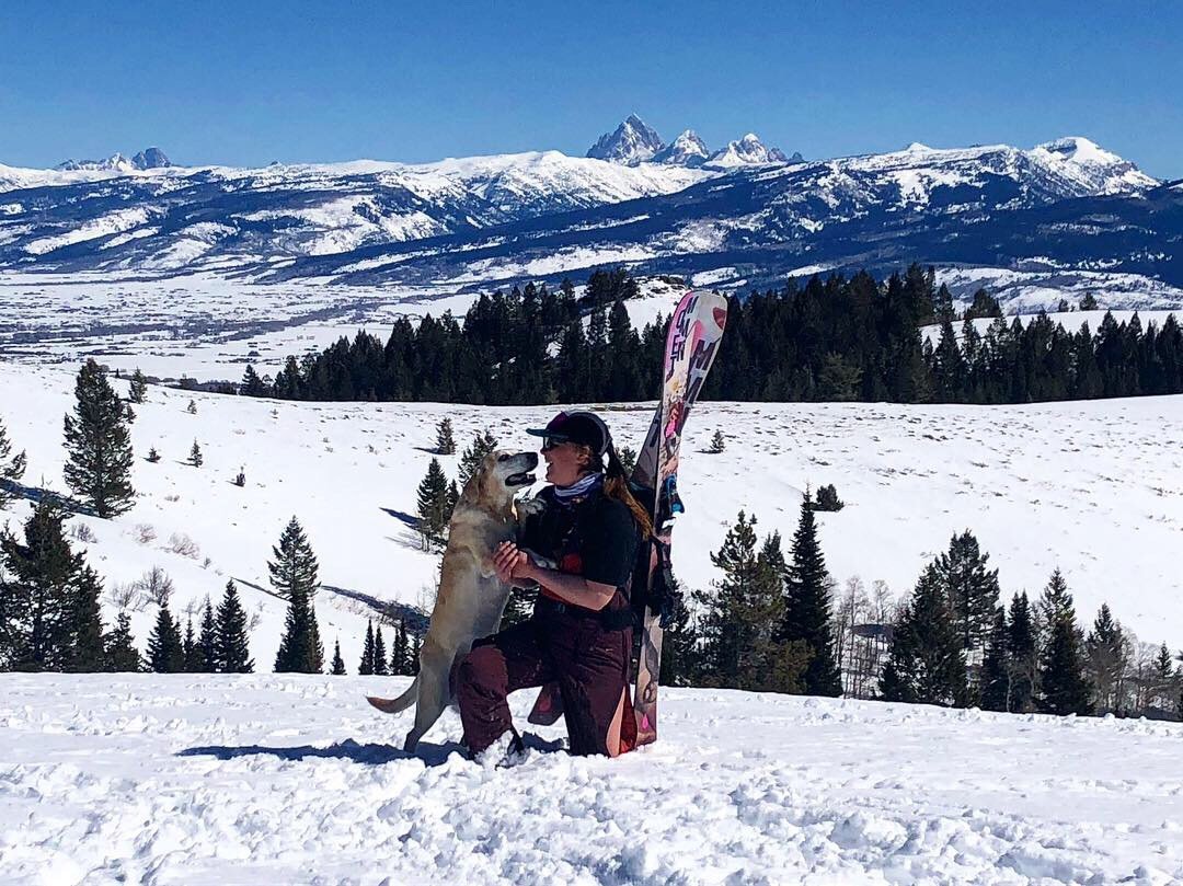 Spring in the Tetons feat dog