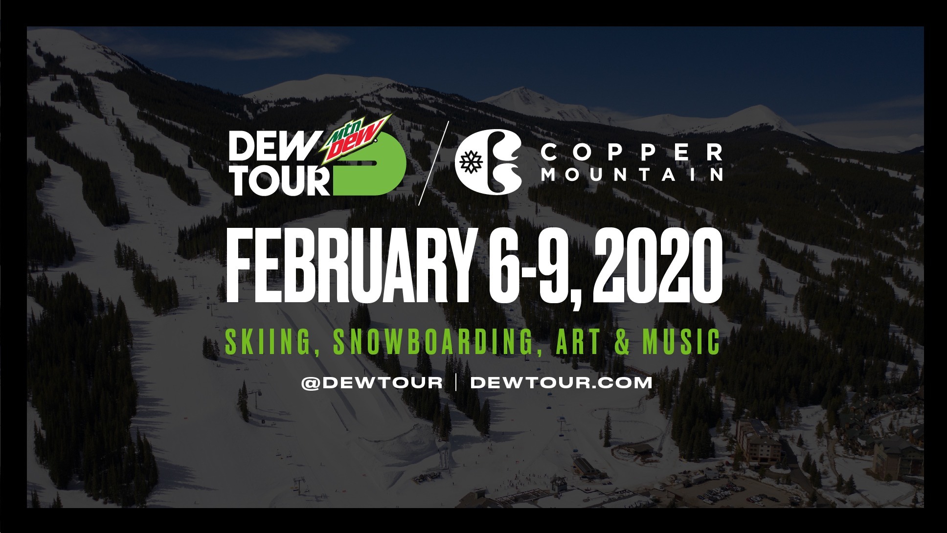 WINTER DEW TOUR ANNOUNCES NEW PARTNERSHIP WITH COPPER MOUNTAIN FOR 2020