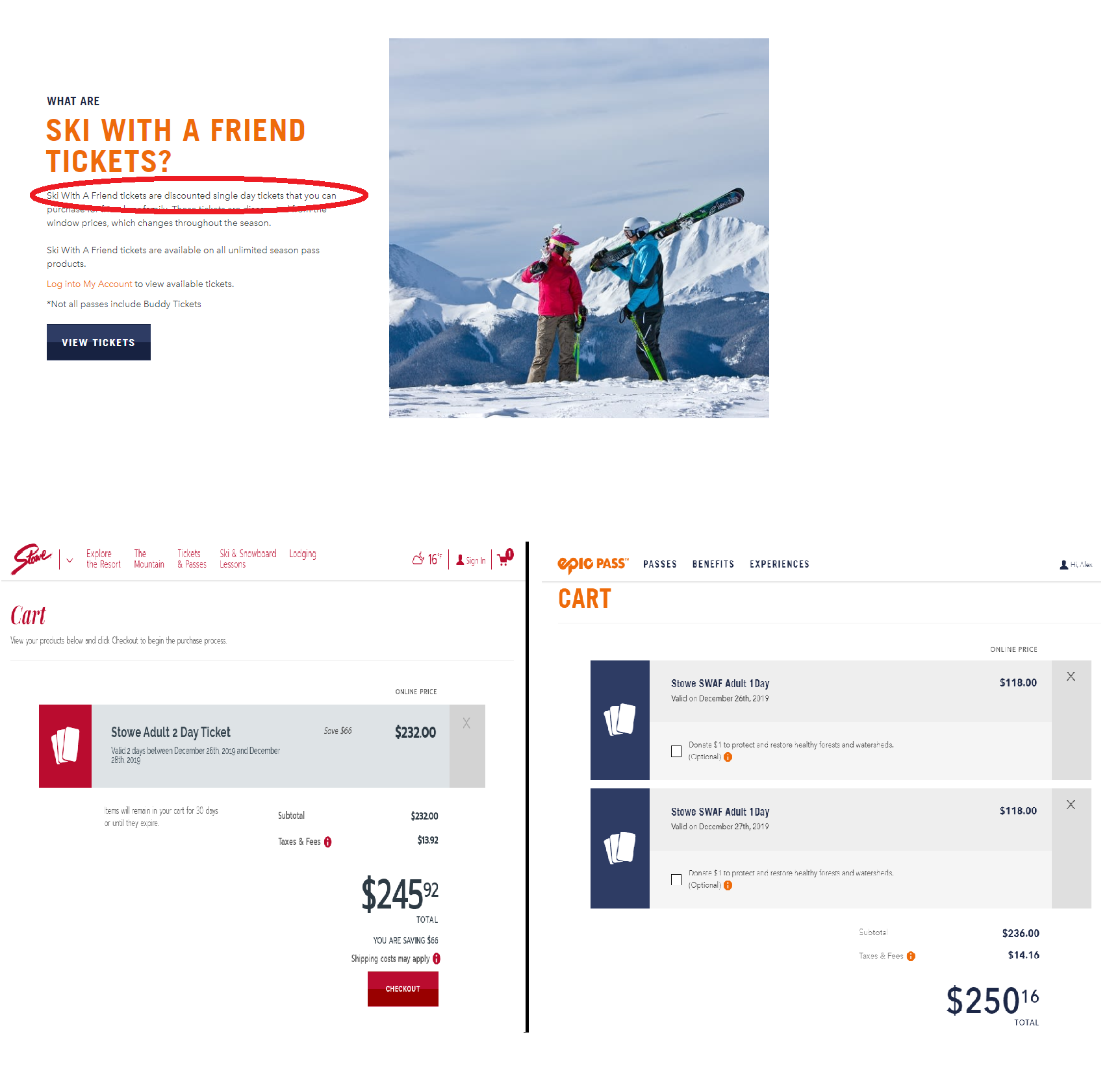 Tickets a cheaper? are friend buddy ski or with Lift Tickets