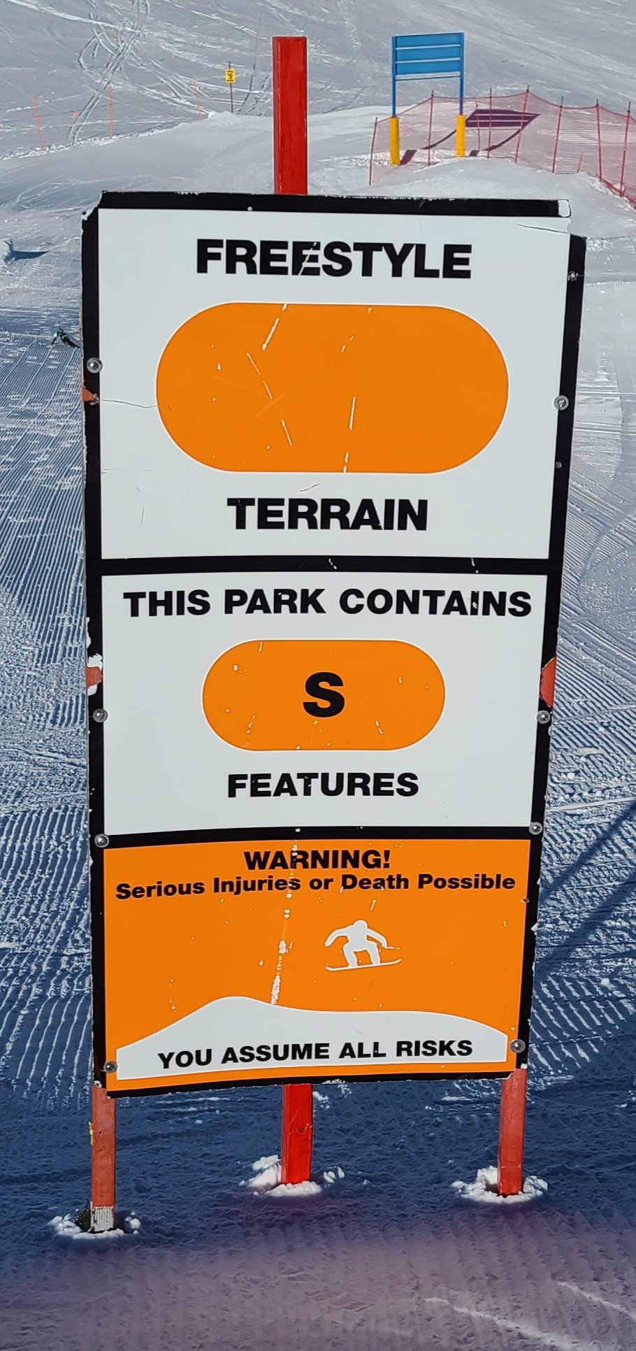 Terrain Park Sign for Broadway Minicross, Sun Valley