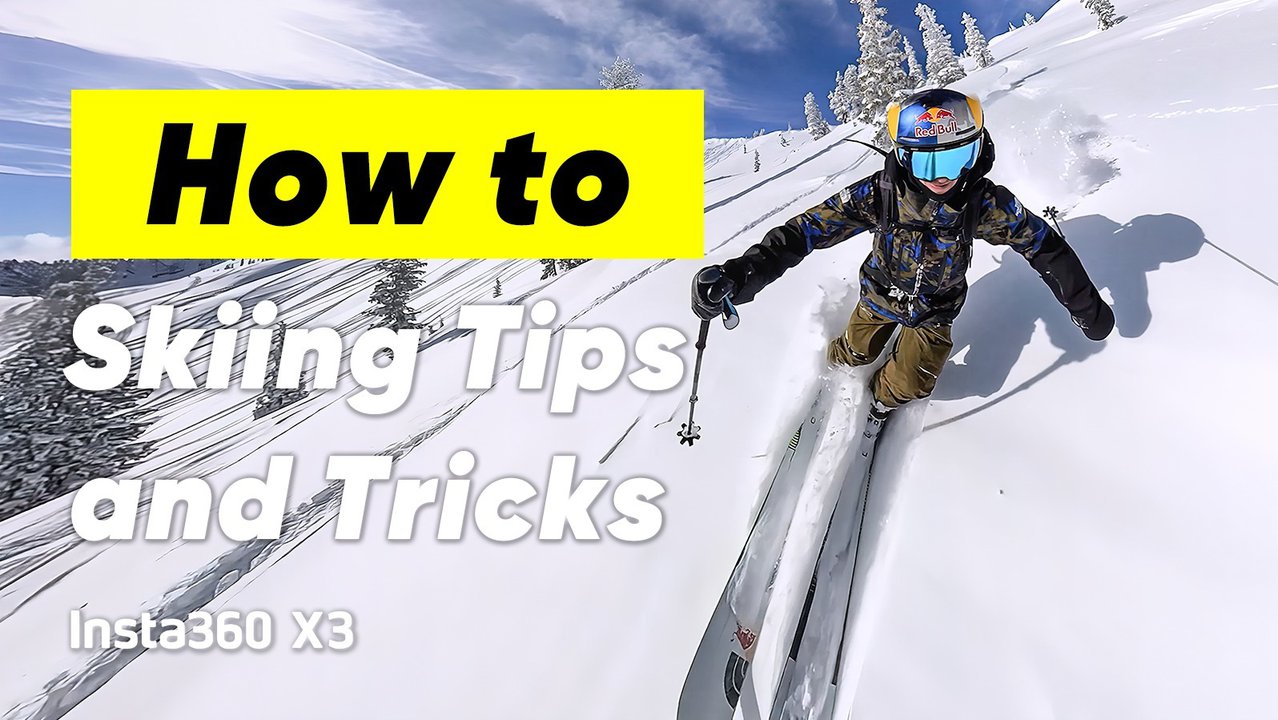 How to mount & film SKIING videos with a 360 camera (Ft. John Collinson)
