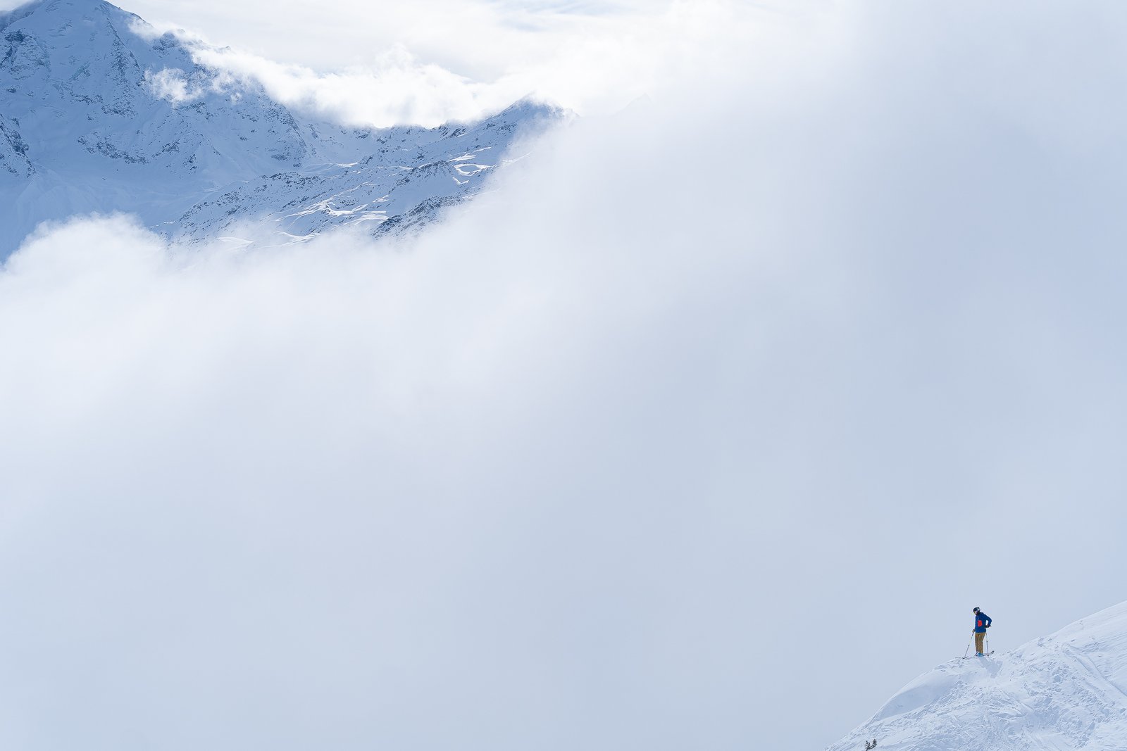 In the clouds at Verbier