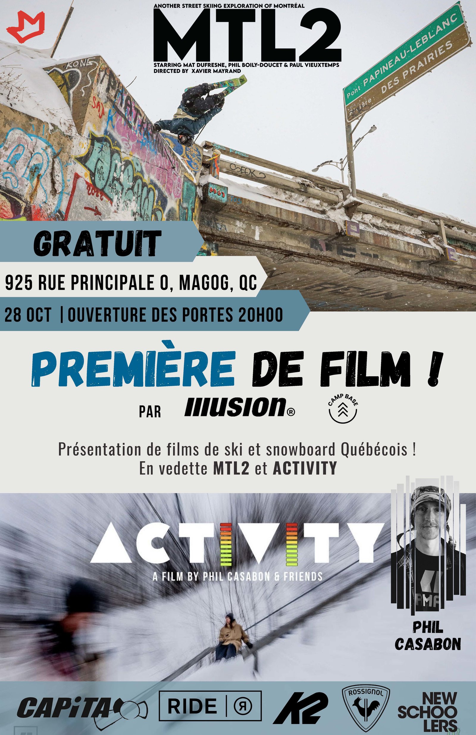 Ski and Snowboard - Movie Premiere with Phil Casabon and MTL2 Crew