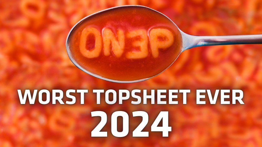 WORST TOPSHEET EVER 2024 - FINALIST VOTING POLL