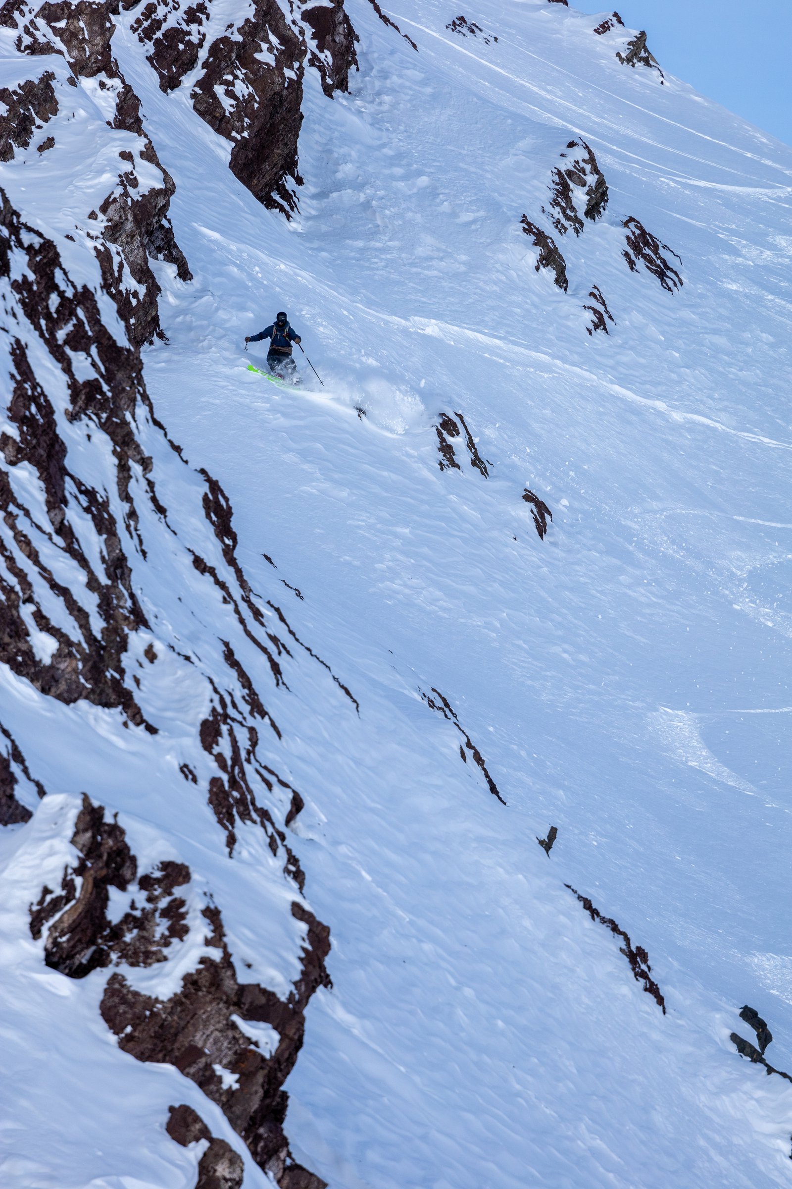 Heli skiing (parraguirre zone border with argentina)