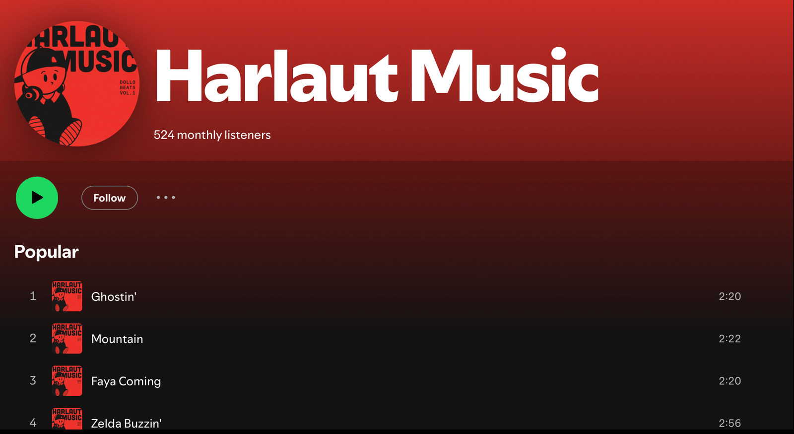 Harlaut Music now on Spotify