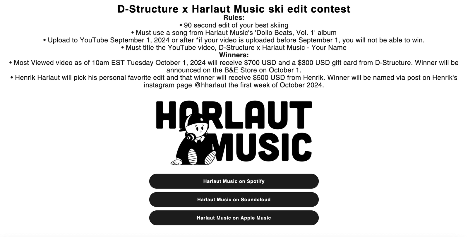 D-Structure x Harlaut Music edit contest